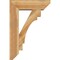Ekena Millwork Merced Slat Rough Sawn Bracket w/ Offset Brace, Western Red Cedar, 8"W x 26"D x 38"H BKT0806X26X38MRC06RWR - alternate 2